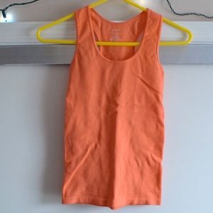 NWT POOF Neon Orange Athletic Spandex Tank Top | Size S